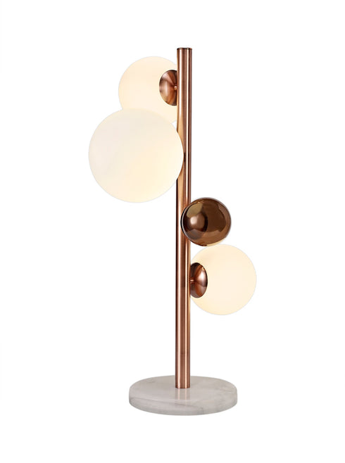 Rome Table Lamp 3 Light With Black Marble Base